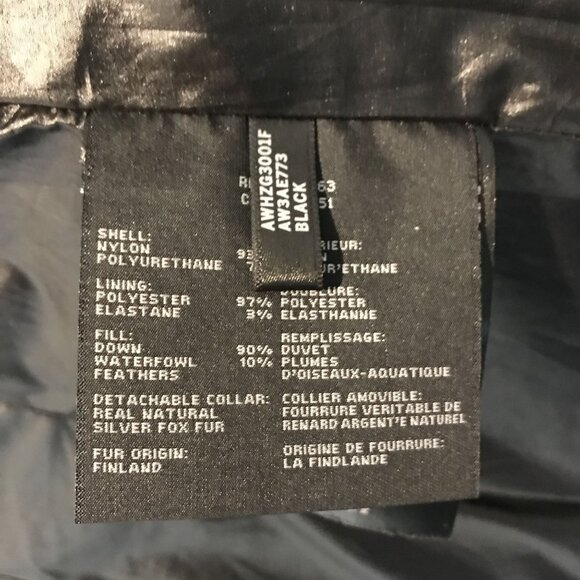 Andrew Marc Womens M Black Down Puffer Coat Stretch Jacket Short - Picture 11 of 13